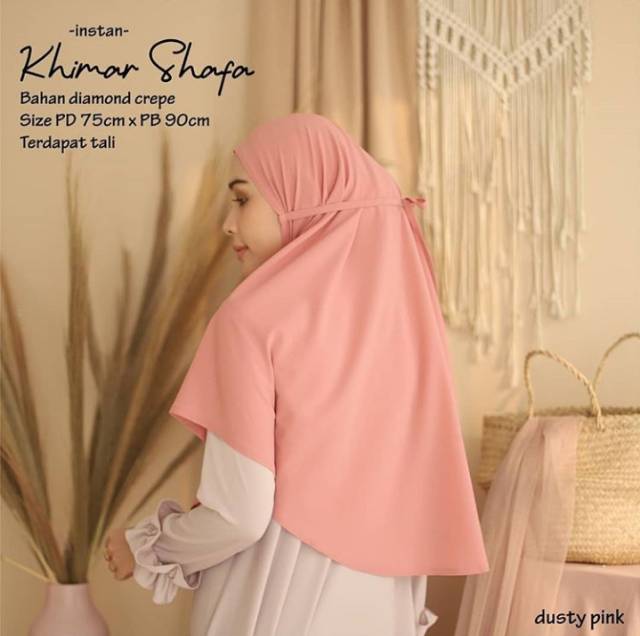 KHIMAR INSTAN SHAFA / KHIMAR TALI POLOS MURAH