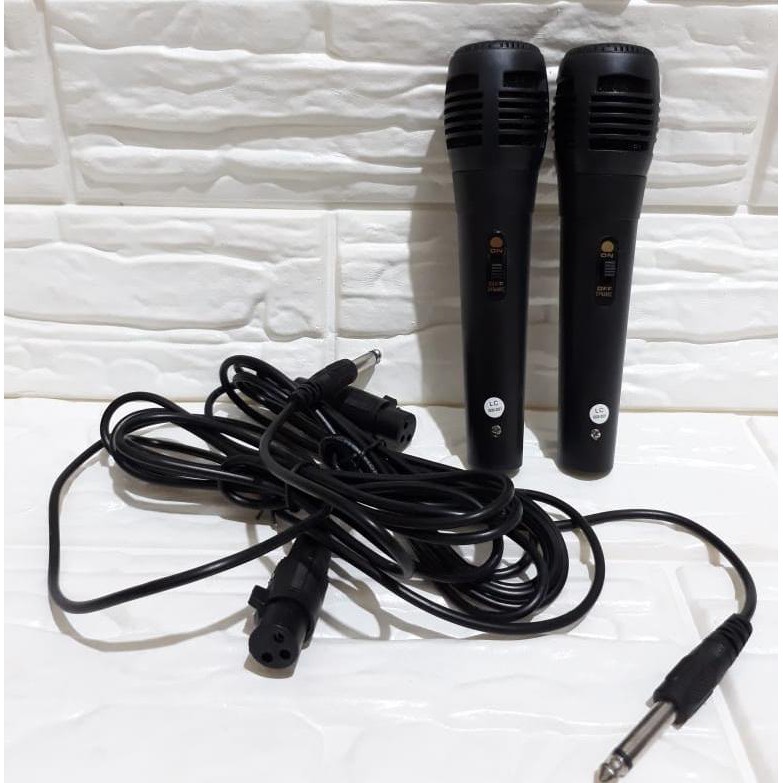 Mic Karoke I Mic Kabel Karaoke Panjang Buat Spiker Rumah I Lubang Besar Jack 6,5 Warna Hitam Panjang