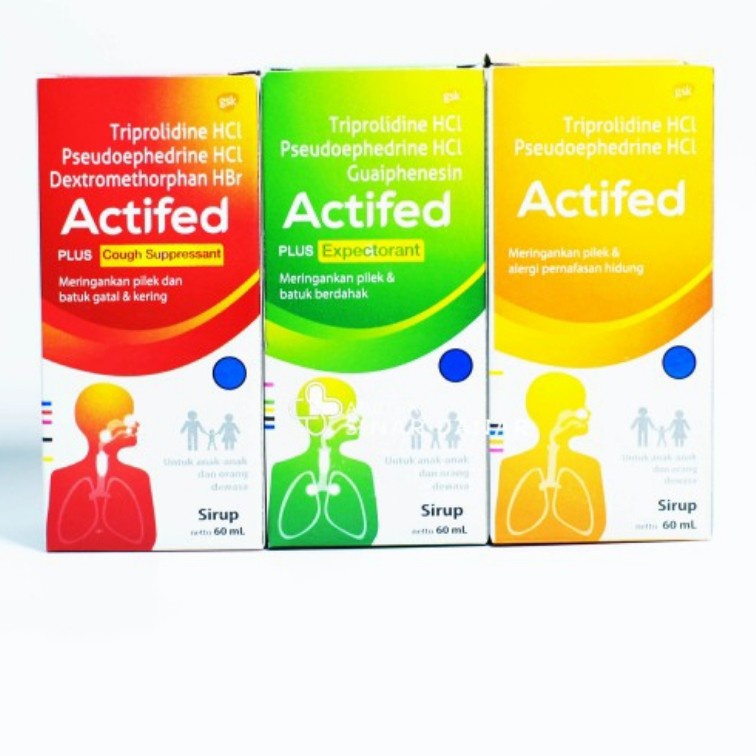 actifed plus cough supressant sirup 60 ml