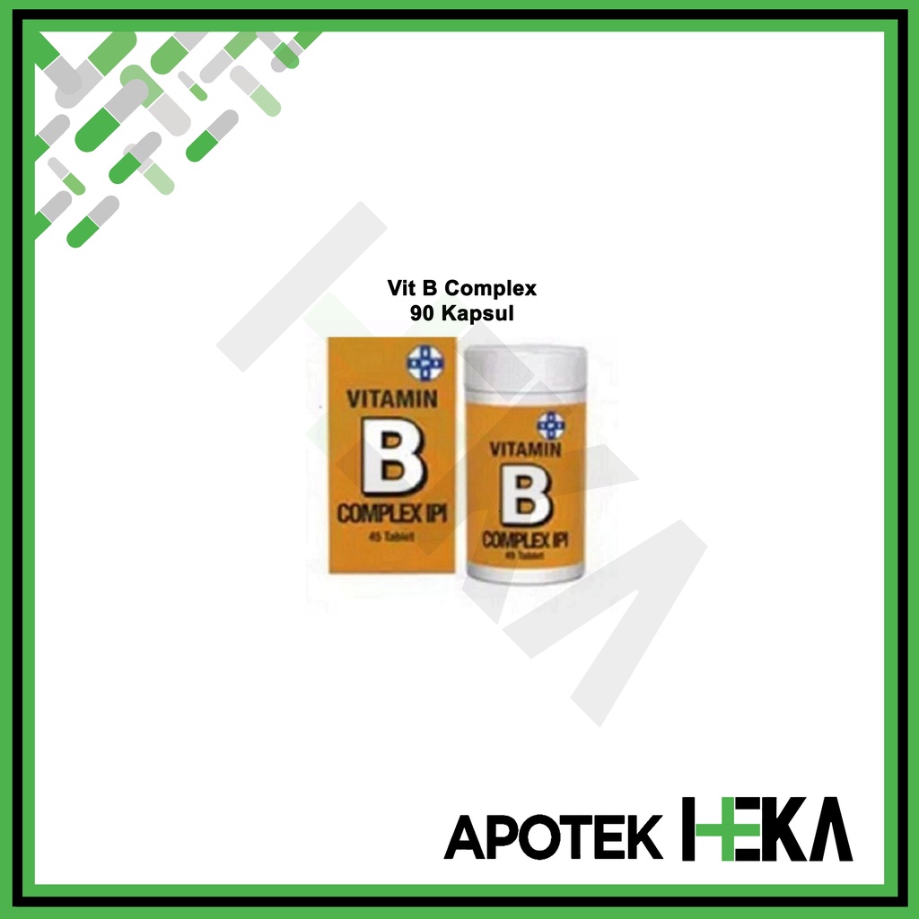 Vitamin B Complex IPI Botol Isi 45 / 90 Tablet Coklat (SEMARANG)