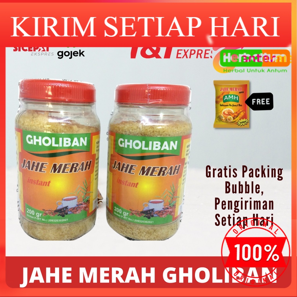 

Jahe Merah Bubuk - Minuman Penghangat Gholiban 200gr - Halal MUI
