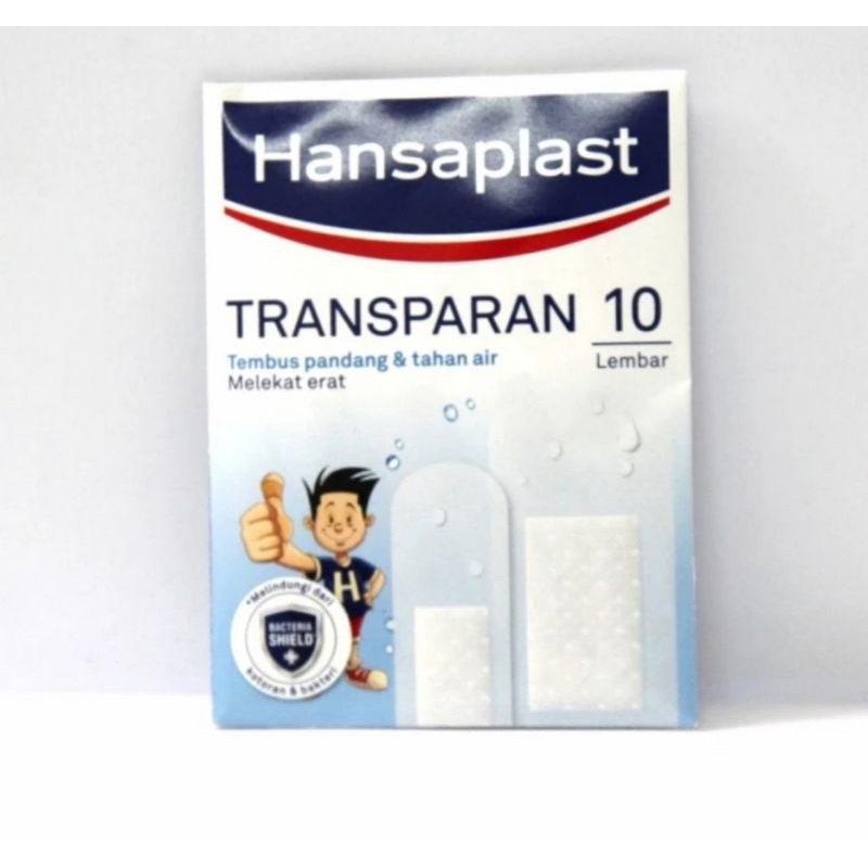 Plester Hansaplas Hansaplast Transparan Anti Air Mix Jumbo Isi 10 Pcs