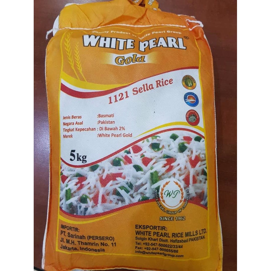 

Beras Basmati Rice White Pearl Gold 5000 gram 5 kg 5kg