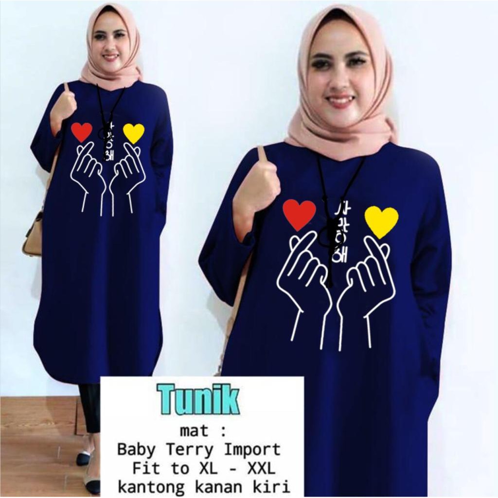 TUNIK SARANGHAE /TUNIK KEREN/ TUNIK MAMACHI / TUNIK POLOS/ TUNIK CEWEK / TUNIK MUSLIM