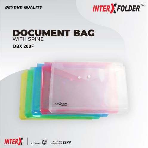 

Map Kancing F4 Document Bag InterX Folio DBX-200F with Spine