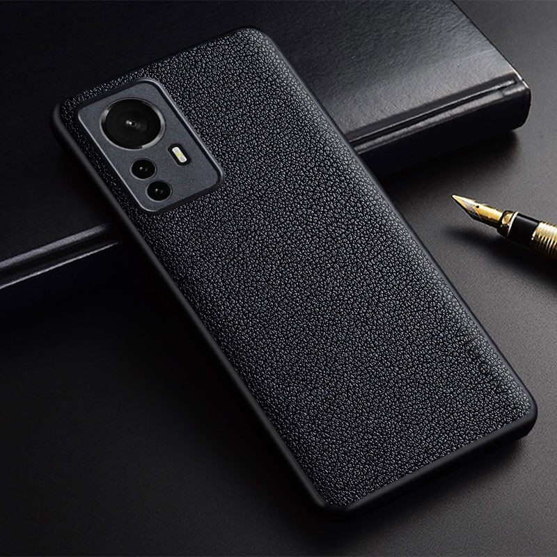 XIAOMI 12 / XIAOMI 12 LITE / XIAOMI 12 PRO COVER CASE PREMIUM LEATHER CASE AIORIA LEATHER SILICONE SOSTCASE - XIAOMI 12PRO BLACK