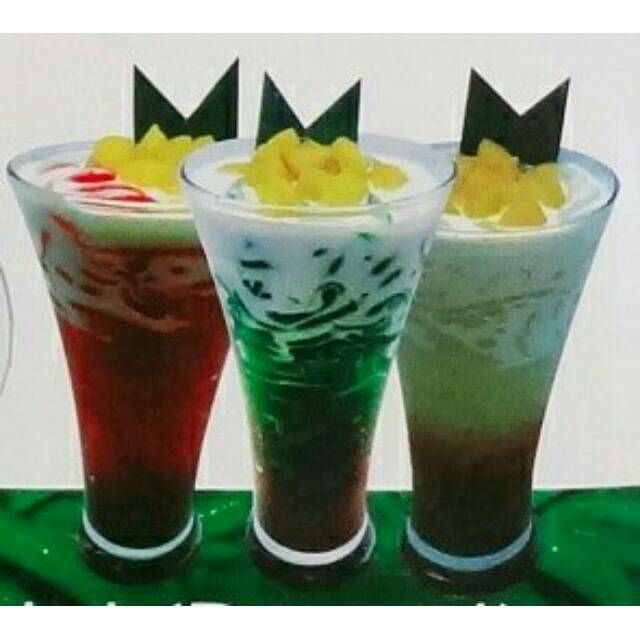 

Tepung Cendol /Dawet (Pandan,Vanila,Frambozen), kemasan Sachet 100gr untuk 7-8 porsi