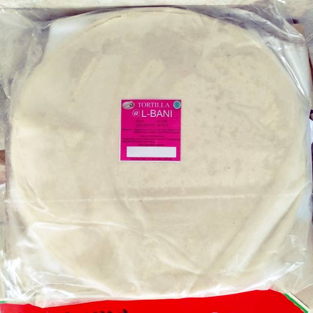 

Kulit kebab tortilla ukuran 25cm isi 20pcs