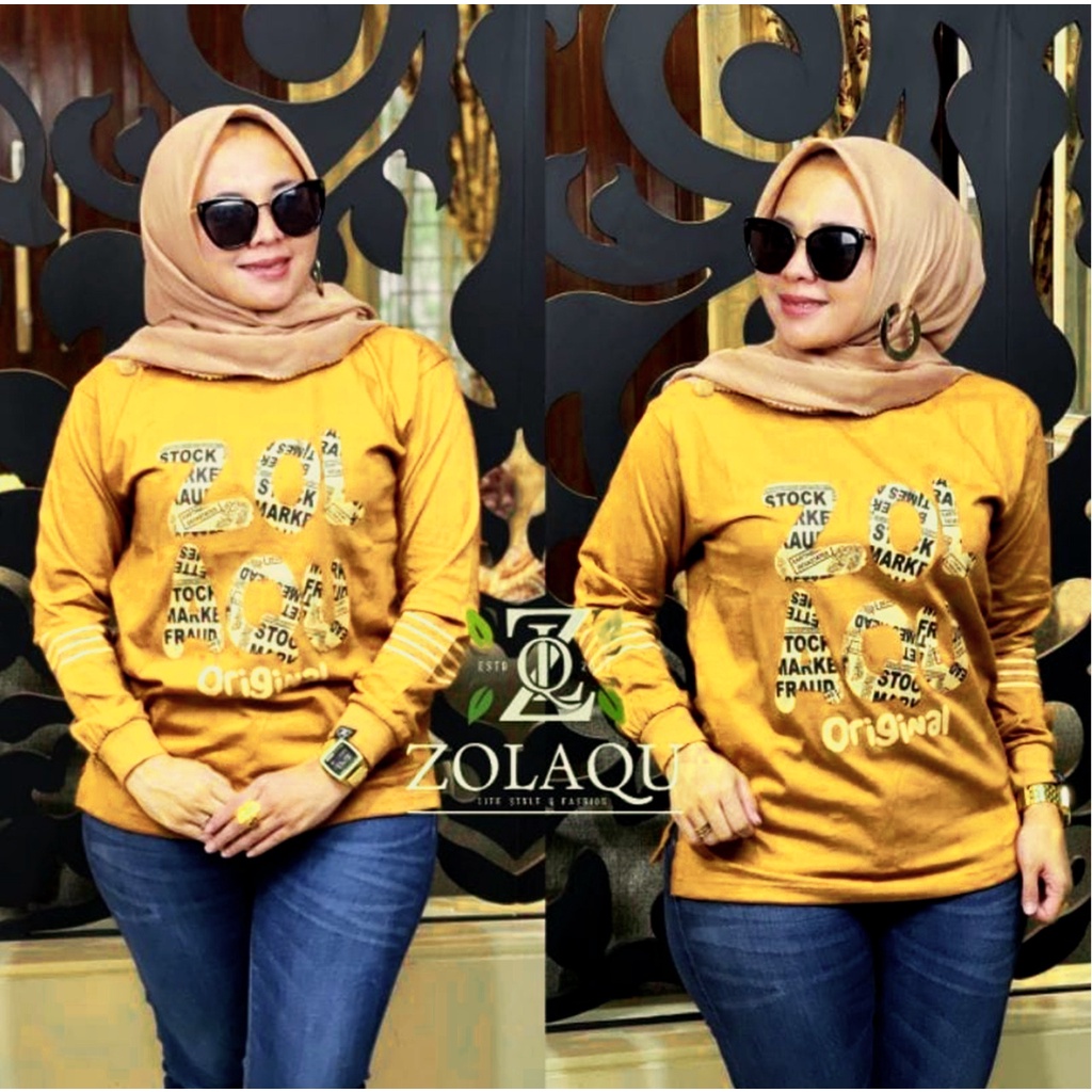 ZOLAQU COMBET WANITA PREMIUM kaos zolaqu wanita BUKAN original terbaru 2022  baju atasan wanita (09)