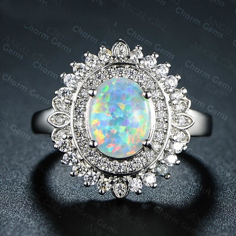 New Products Round Opal Fashion Ring Fashion Opal Jewelry