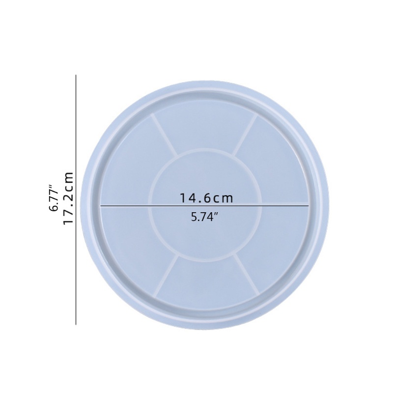 SIY  Resin Molds Gartful Silicone Round Coaster Mold Epoxy Resin Casting Molds for Making Faux Agate Slice Cup Mat