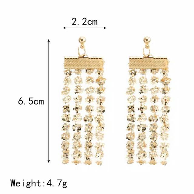 Anting gantung sequin