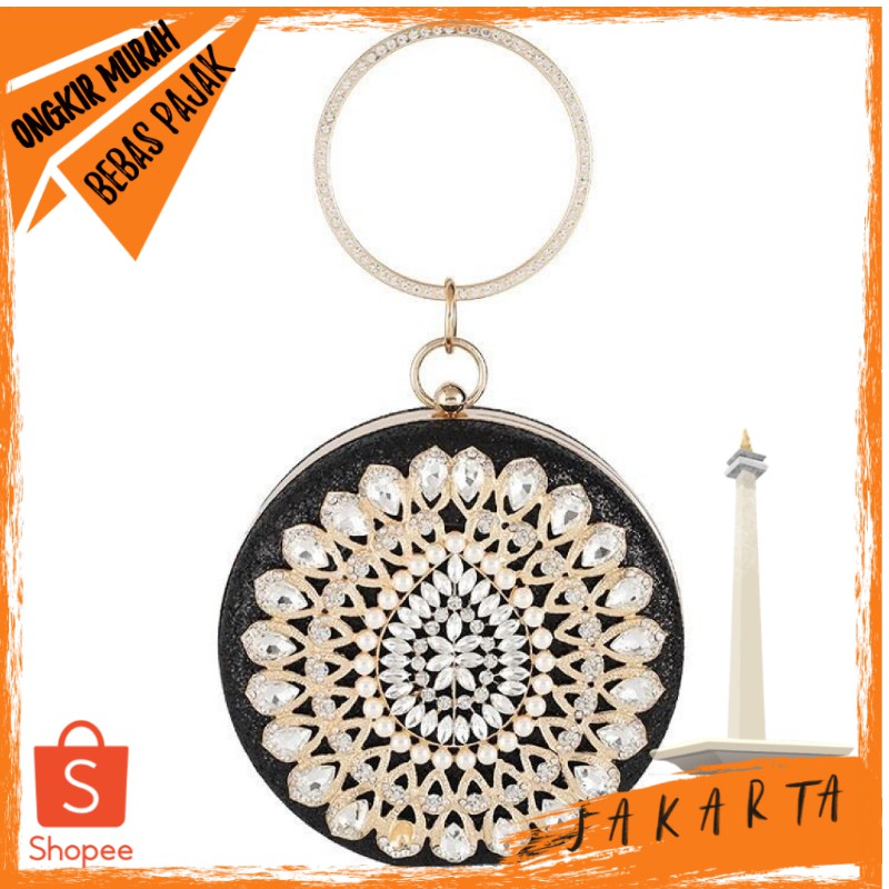 ZAYDAN TAS PESTA BULAT IMPORT MURAH JAKARTA TI12101 MURAH CANTIK LAKU IMPORT