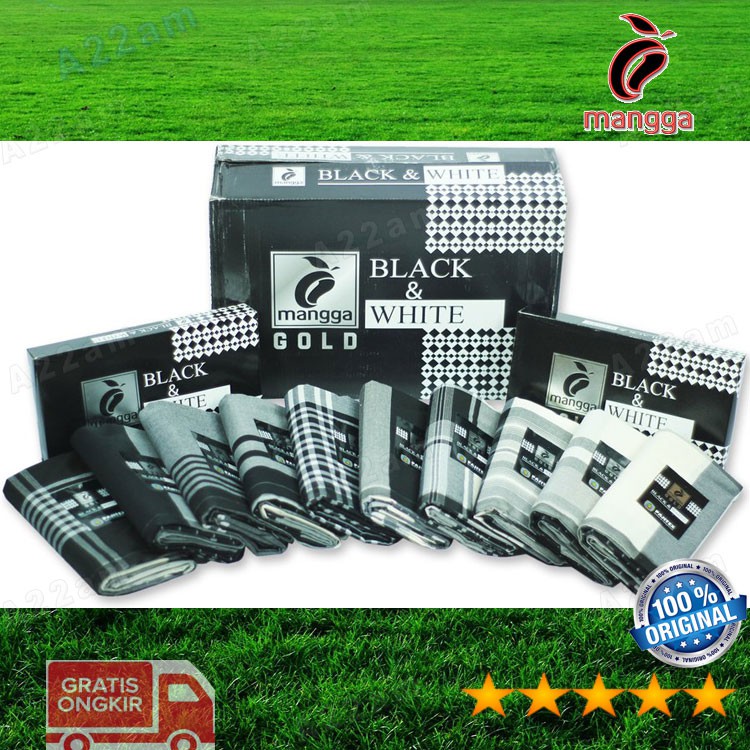 Original M99-0 Kain Sarung Tenun Cap MANGGA Dewasa Motif Acak Random