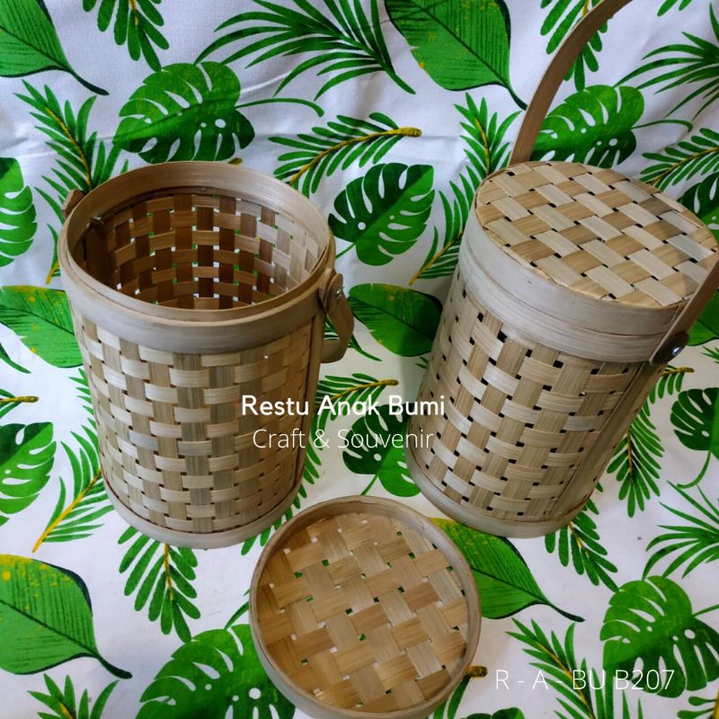 

Promo (B207) Toples Kue Bambu D.16cm|Tempat Penyimpanan|Wadah Kue|Roti|Makanan|Snack|Serbaguna