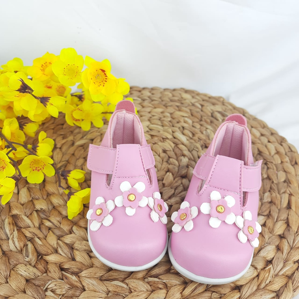 mandirishoesstore-SEPATU ANAK PEREMPUAN BUNGA KECIL 1 2 3 TAHUN FAY20