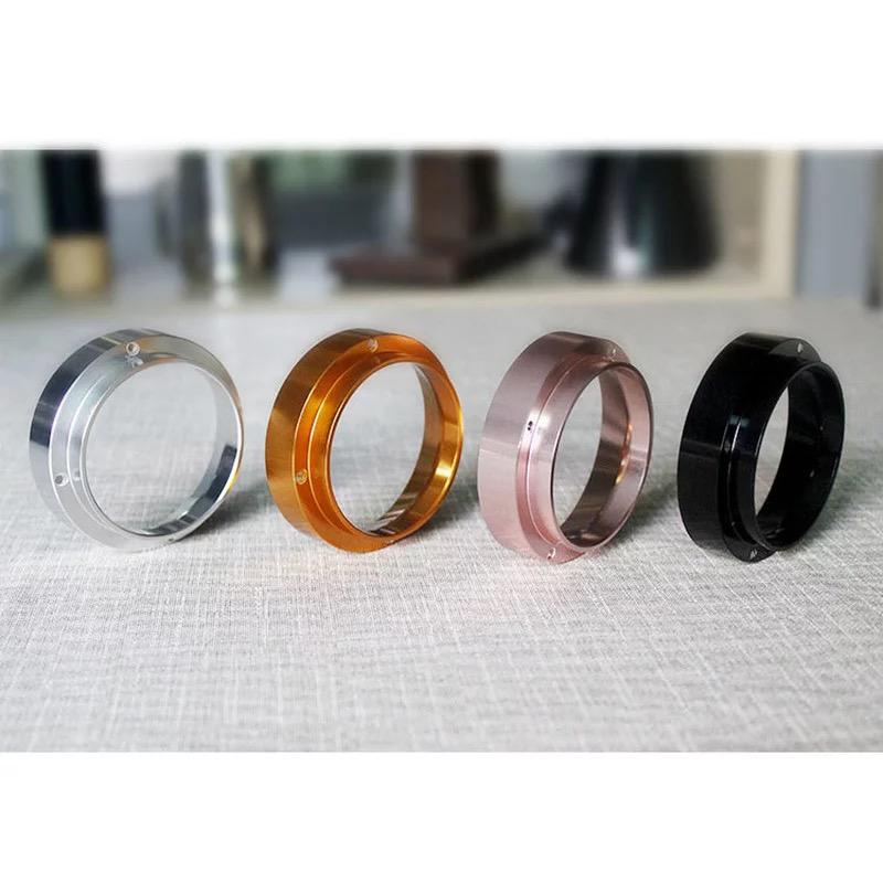 dosing ring magnetic alumunium 51mm 58mm / kopi funnel espresso portafilter distribution tool / ring porta magnet coffee distribution tools tamping dose