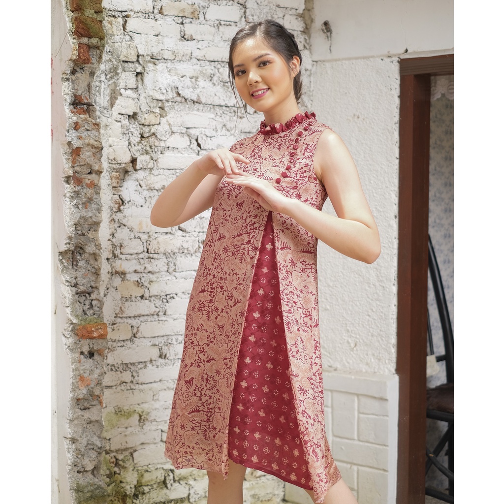Ya Kichi Batik Dress Batik Nasywa Red