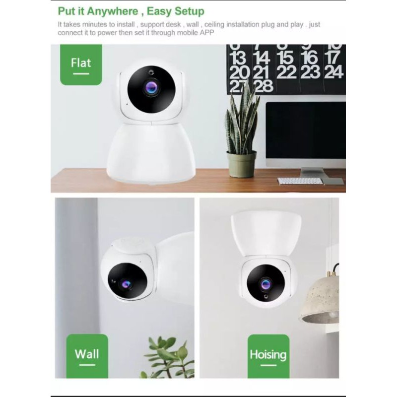 V380 IP Camera mini 5mp HD 1080p wireles CCTV Wifi Snowman