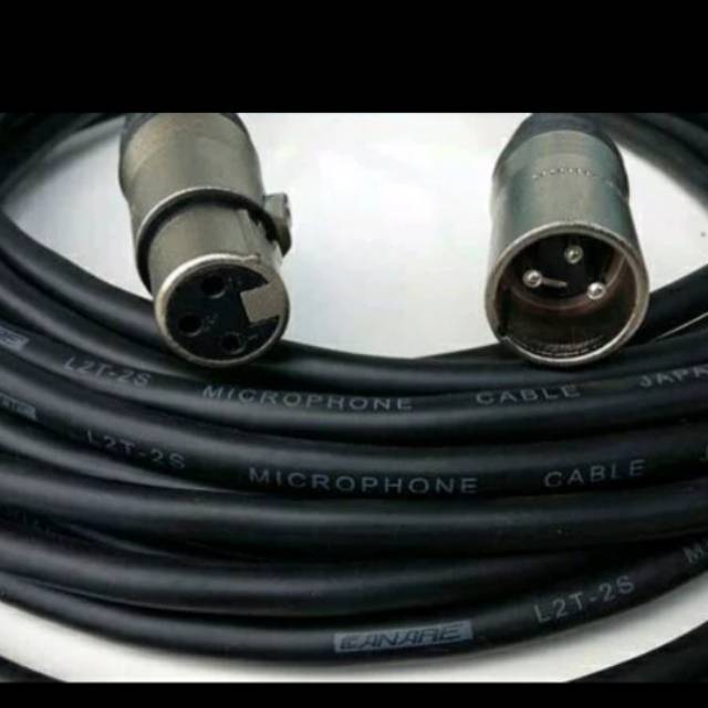 Kabel audio canare japan.canon XLR MALE ke XLR FEMALE.2meter .bagus punya.