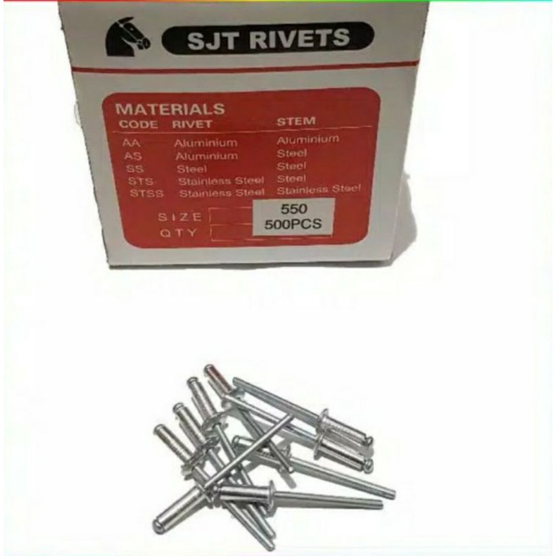 Paku Tembak / Paku Rivet / Blind Rivet SJT/Macau  550(4mm)