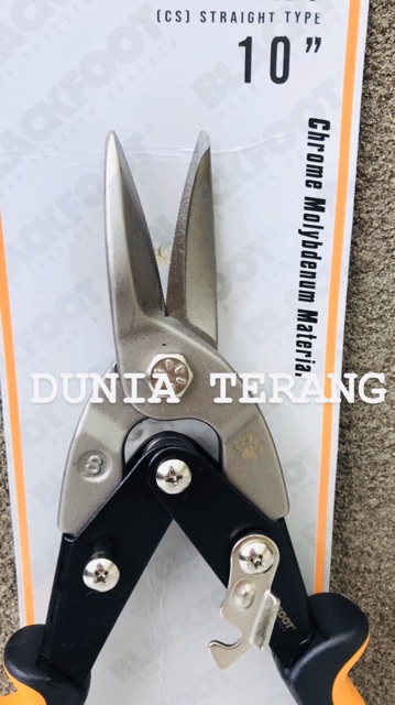 Gunting Seng Holo BLACKFOOT Lurus 10 in - Aviation Tin Snips - Tang Baja Ringan Plat Hollow Aircraft