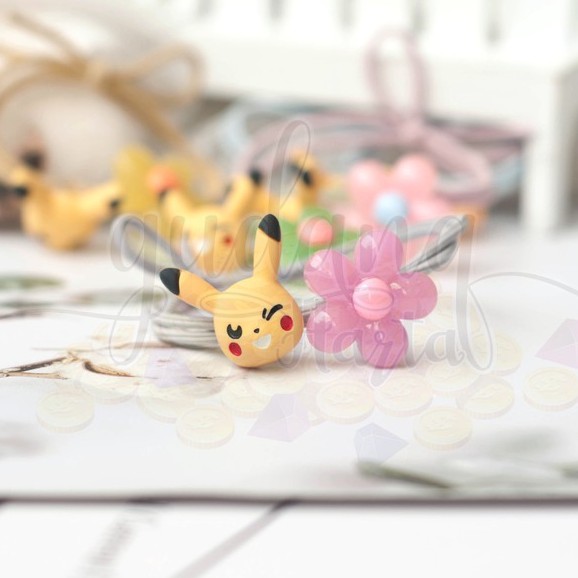 Ikat Rambut Karakter Monster Listrik and Flower Karakter Anime Karet Lucu Unik GH 201596