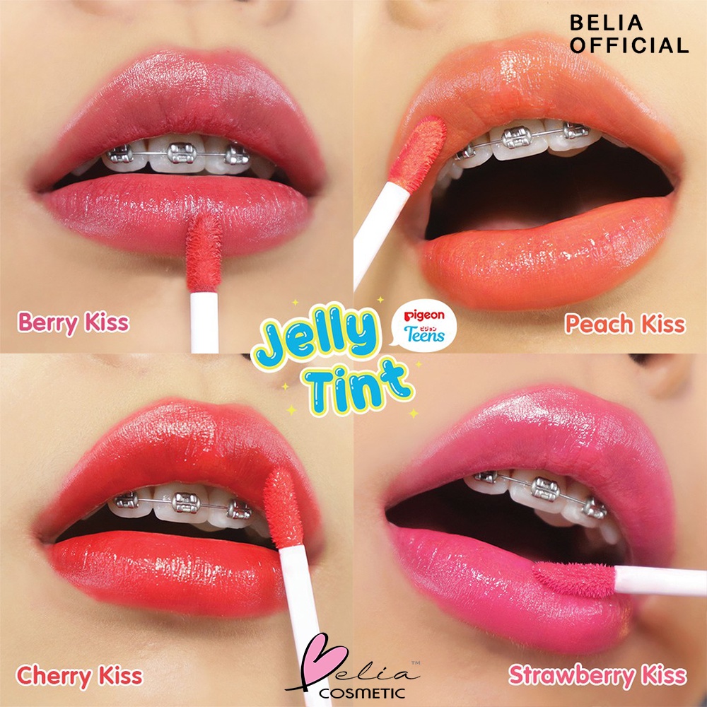 ❤ BELIA ❤ PIGEON Teens Jelly Tint | Lip Tint | Lip and Cheek | Jelly Tint Milk Tea Series | Pelembab Bibir BPOM