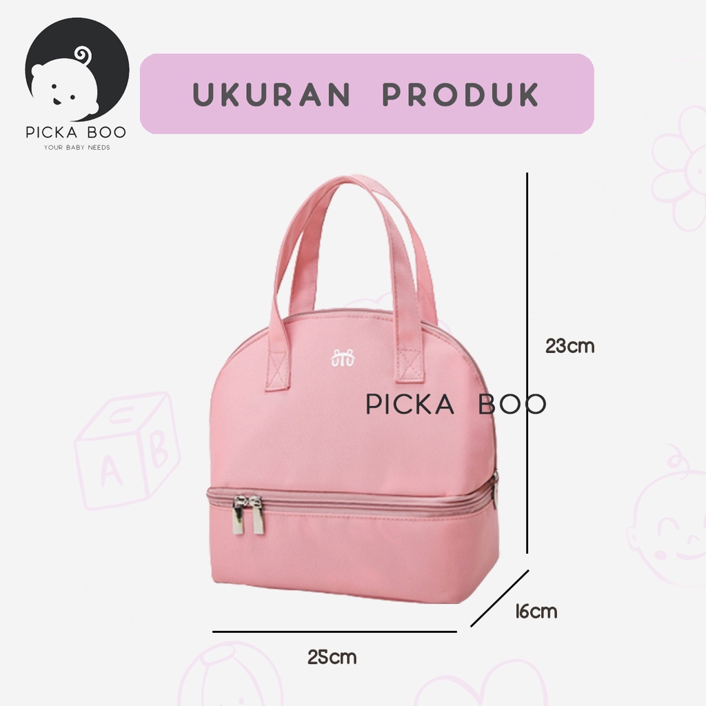 PICKA BOO Cooler Bag Asi Thermal Insulated FREE ICE GELL