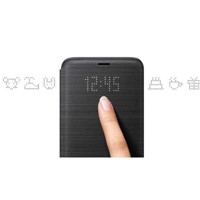 Aman Original Samsung S9 Led View Cover Flip Case Casing Buku Kesing - Biru Terlaris