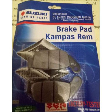 kampas rem belakang / pad set suzuki GSX R &amp; GSX S 150 ORIGINAL SGP