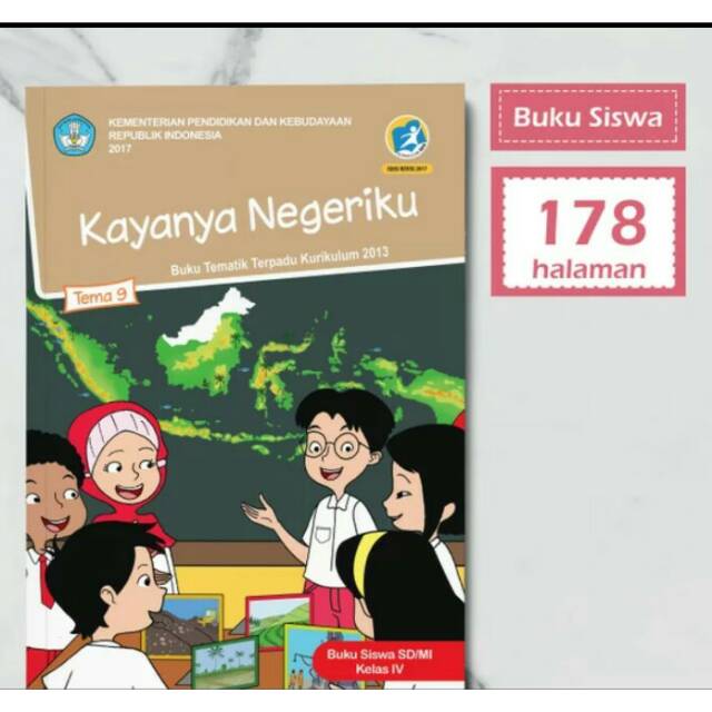 Buku siswa tematik k13 kelas 4 tema 9 kayaknya negriku revisi 2017