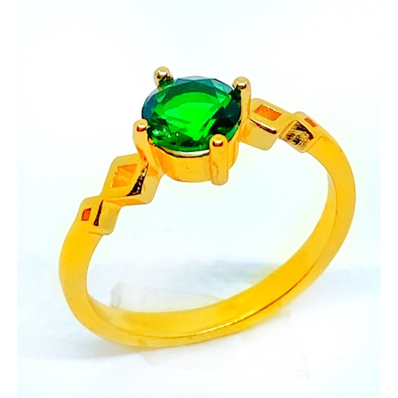 cincin wanita //cincin permata satu //cincin lapis emas //perhiasan//cincin