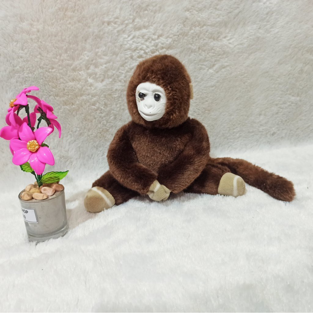 boneka monyet KECIL MUKA KARET murah