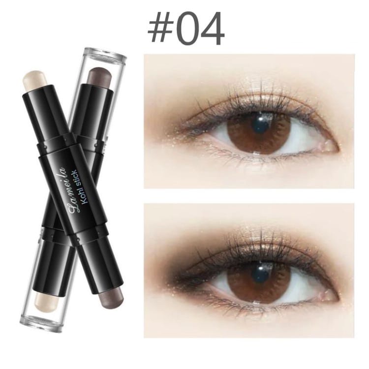 Lameila 3045 eyeshadow Pencil Stick  2in1 Eyeshadow Duo Stick Shimmer stik pensil eyeshadow