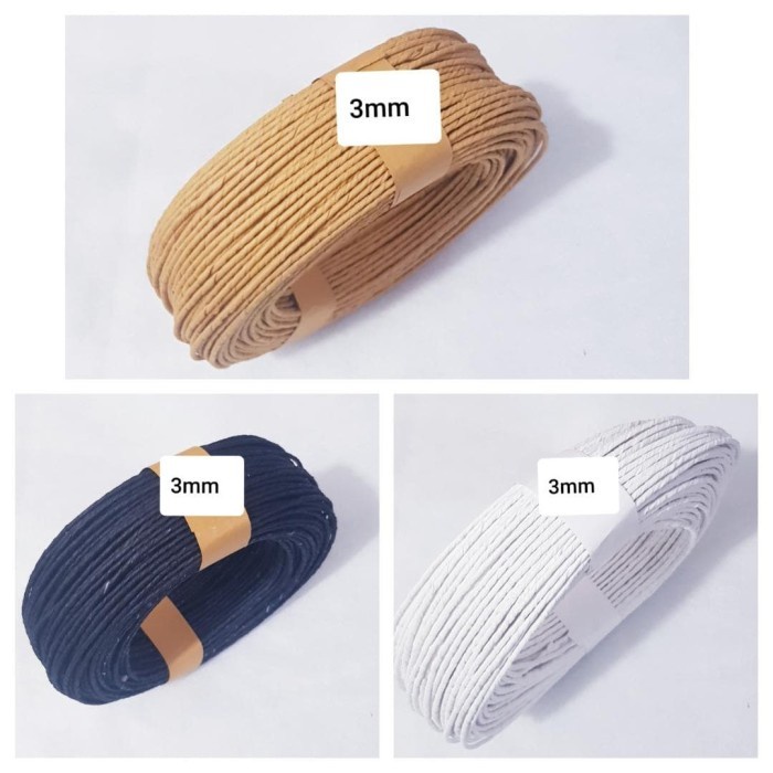 

(TERLARIS) Hot Produk Tali Kertas Paperbag Dll 3Mm Isi 100Meter Terlaris