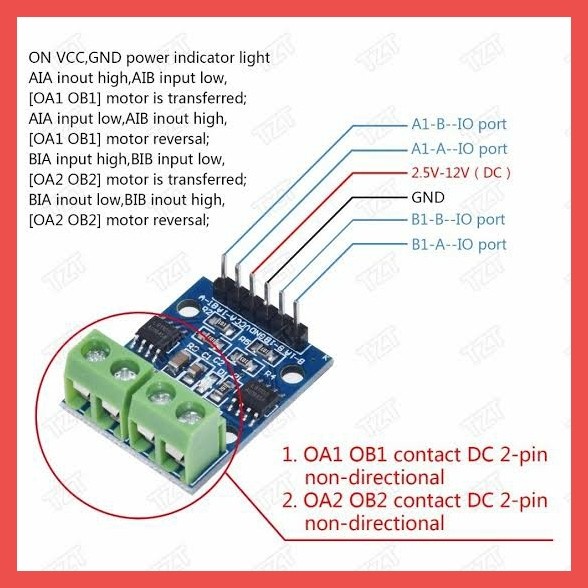 L9110S H-bridge 2 Channel Stepper Motor Dual DC Driver Controler Modul