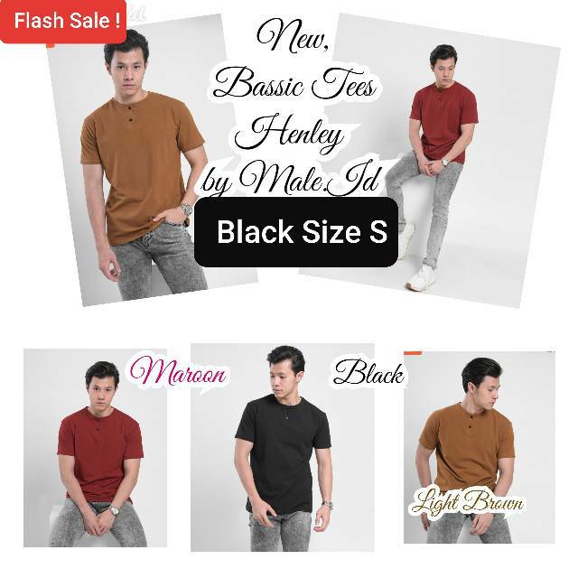 Basic Tees Henley by Male.Id