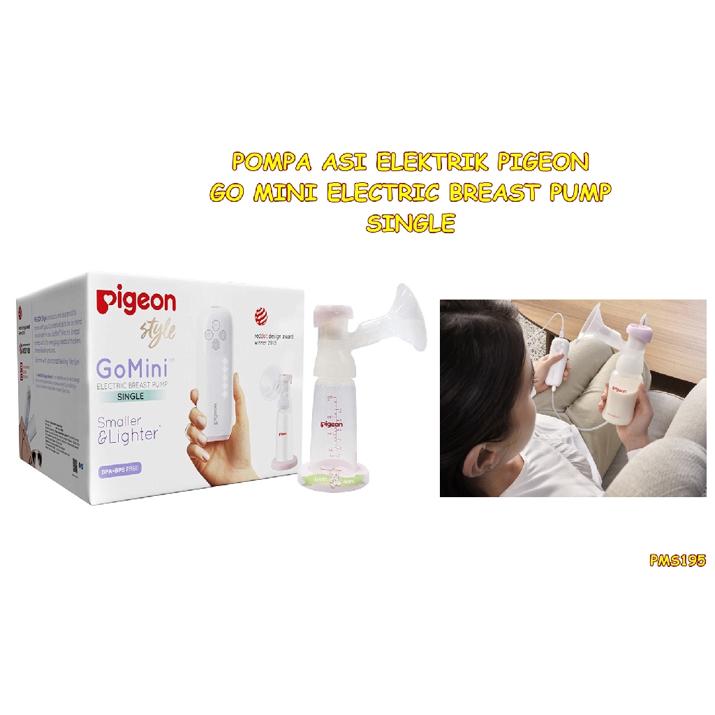 PMS195 POMPA ASI ELEKTRIK PIGEON GO MINI ELECTRIC BREAST PUMP SINGLE