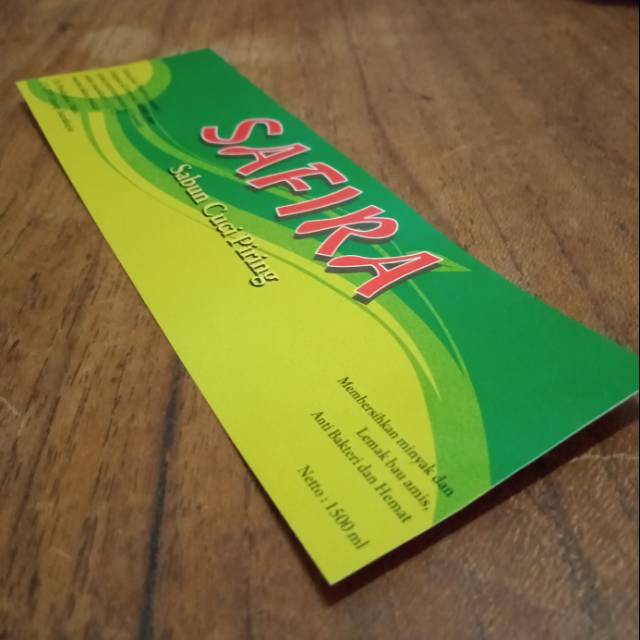 

Stiker label produk ukran 5 x 15 cm