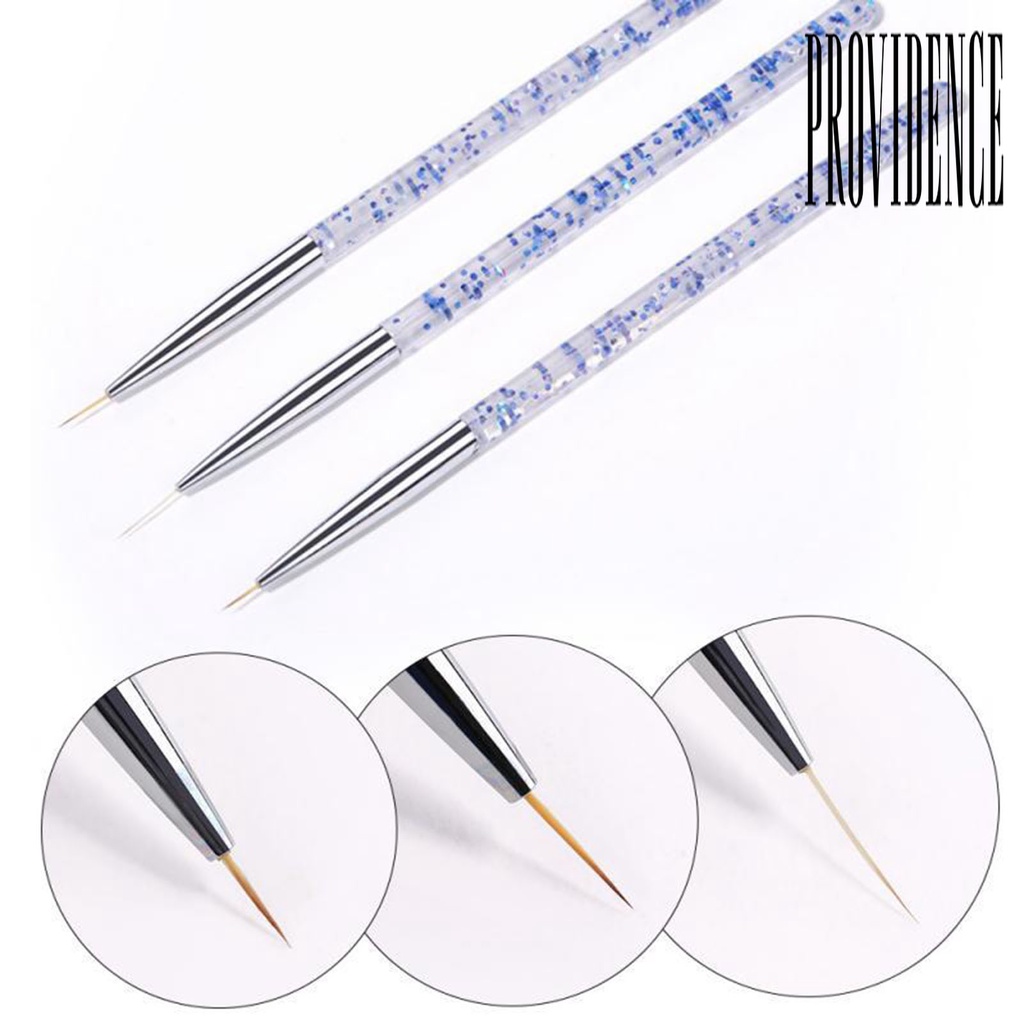 Providence 3Pcs / Set Pen Dotting / Ukir Kuku Ultra Ringan Multifungsi Untuk Nail Art / Manicure DIY