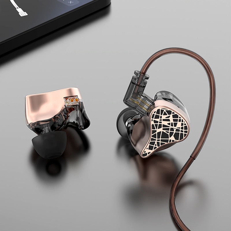 Wp04 Headset In-ear Dynamic HIFI Dengan Kabel Upgrade 2PIN Untuk Olahraga / Lari