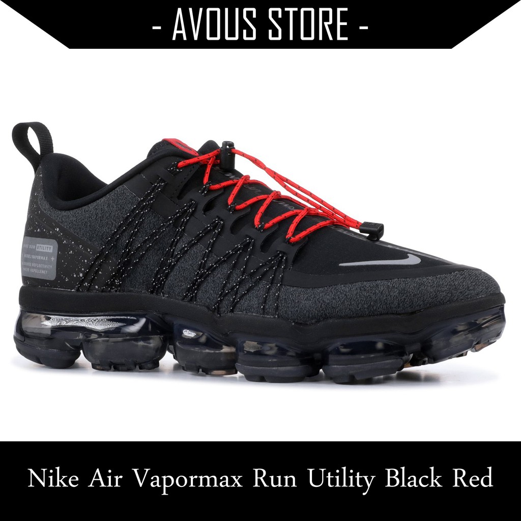 vapormax run utility black red