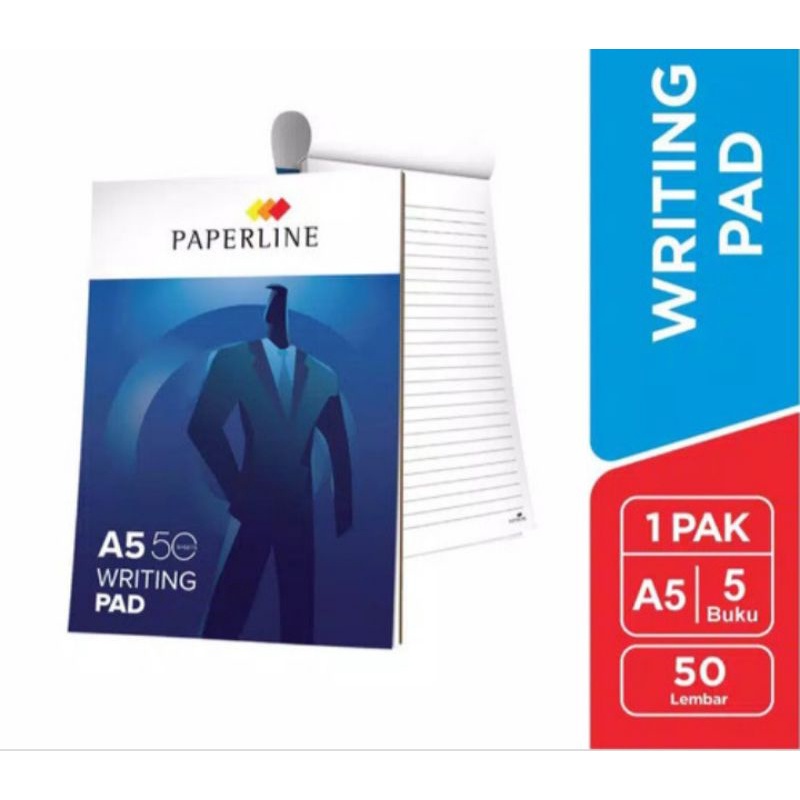 

WRITING PAD UKURAN A5 PAPERLINE ISI 50 MURAH