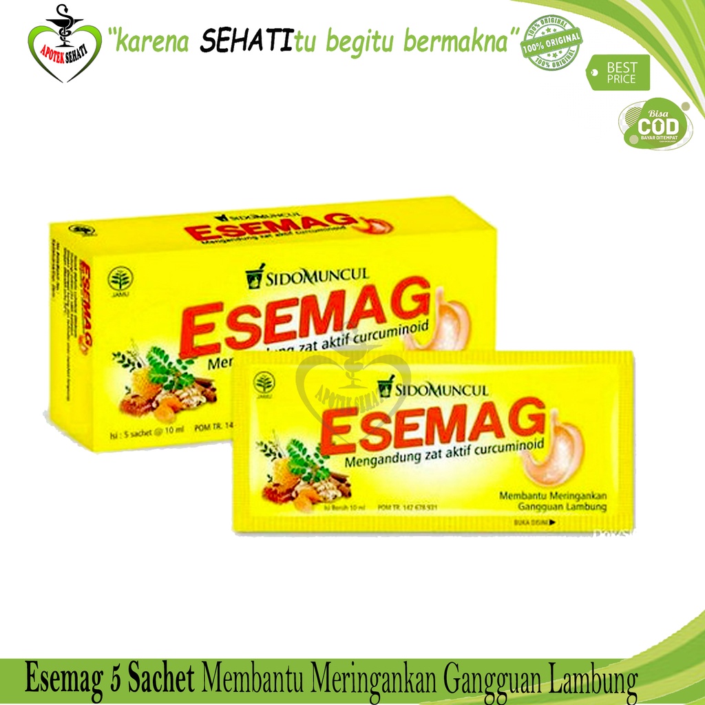 Esemag 10 ml 5 Sachet Meringankan Gangguan Lambung