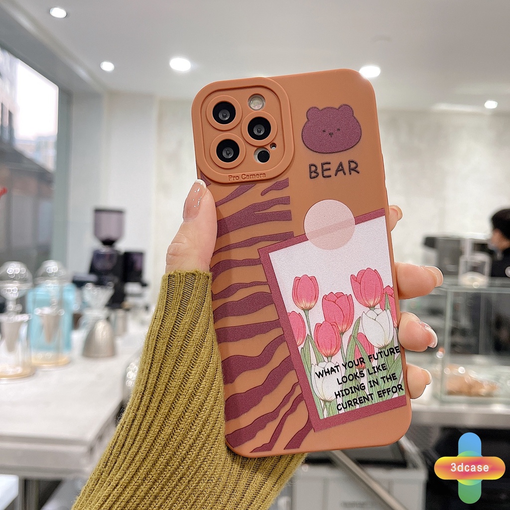 Apple Case For IPhone 11 12 13 PRO MAX 6 7 6S 8 Plus X XR XS MAX Se 2020 6SPlus 7Plus 6Plus 8Plus XSMAX Motif Fashion Chocolate Heart Bear Angel Eyes Soft Case