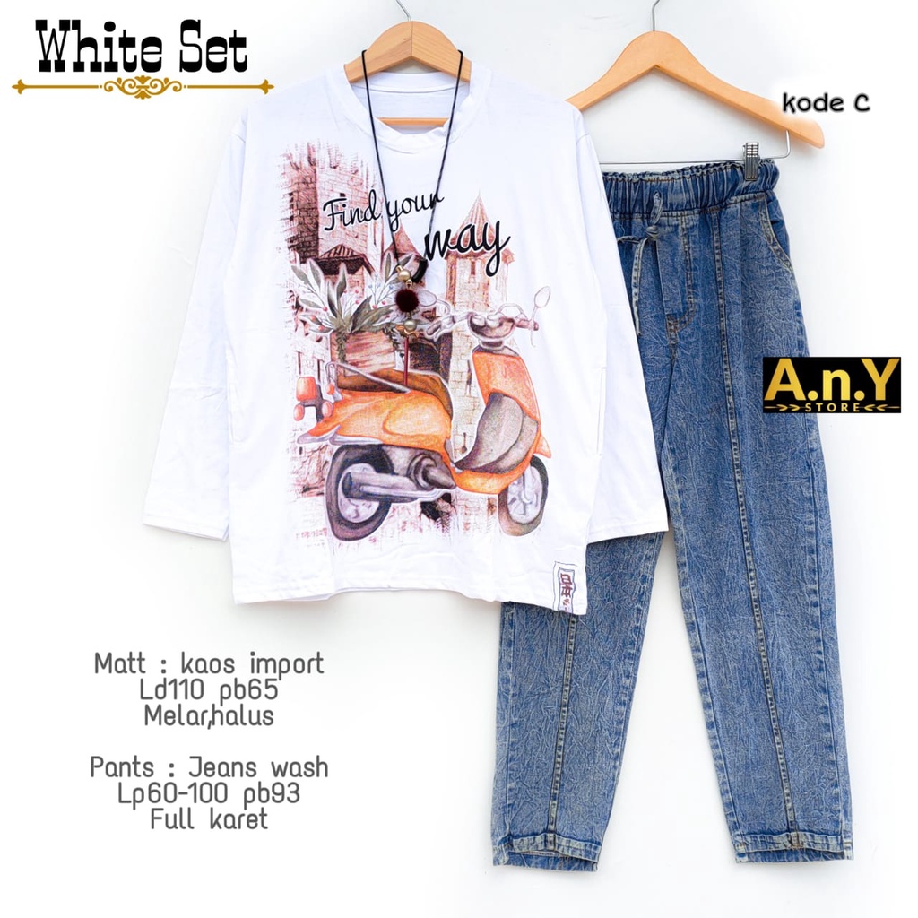 DESNA SET BY ANY - SET BAJU DAN CELANA WANITA-C