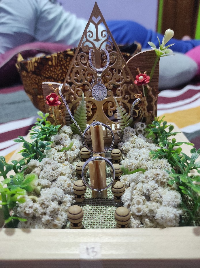 Ring Box Seserahan Rustic Variasi Wayang Tempat Cincin Lamaran
