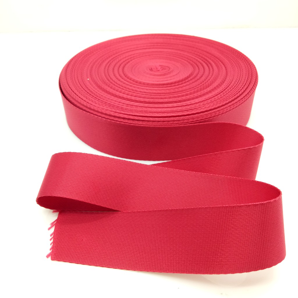 Tali Bisban / Webbing Nylon (MERAH) 4 cm (HALUS - IMPORT) - Aksesoris Tas &amp; Dompet Wanita Fashion (IMPORT)