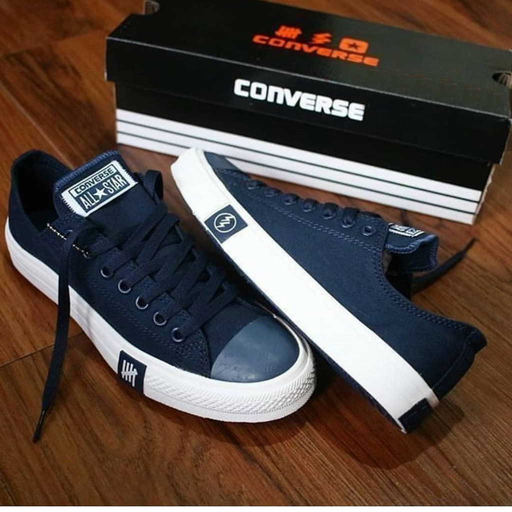 SEPATU CONVERSE GRADE ORIGINAL UNDEFEATED NAVY BIRU DONGKER IMPORT Premium Sneakers Kets Cewek Cowok